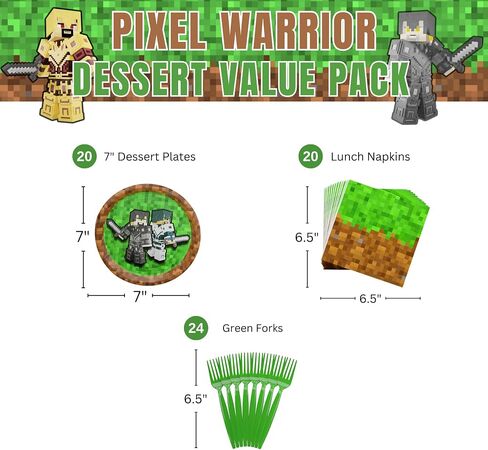 Blue Orchards Pickleball Value Party Supplies (60 Pieces for 16 Guests) - Pickleball Party Decorations, Sports Themed Birthday Baby Shower Party Supplies, Disposable paper Plates and Napkins in Saudi Arabia