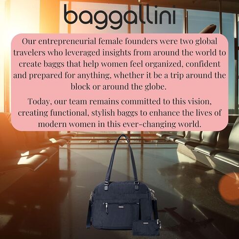 حقيبة كمبيوتر محمول Baggallini بين عشية وضحاها قابلة للتوسيع in Saudi Arabia