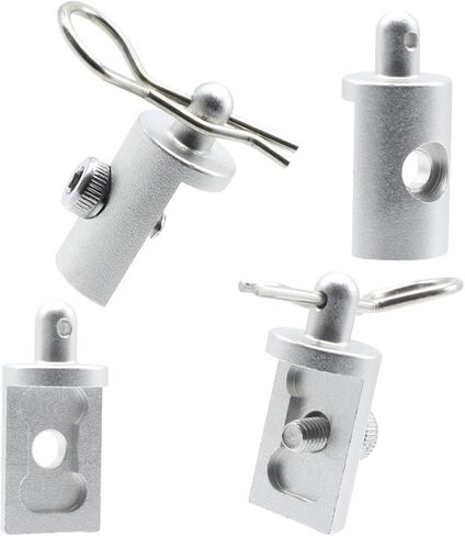 4Pcs Aluminum Attaching Body Mounts for Tamiya CW01 Chassis Lunch Box Midnight Pumpkin Upgrades Parts (Silvery) in Kuwait