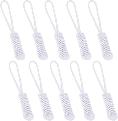 Fbshicung 10 Pcs Zipper Pull Replacemen Tab Heavy Duty Zipper Extender Cord for Bag Suitcase Jacket Luggage (Blue) in Saudi Arabia
