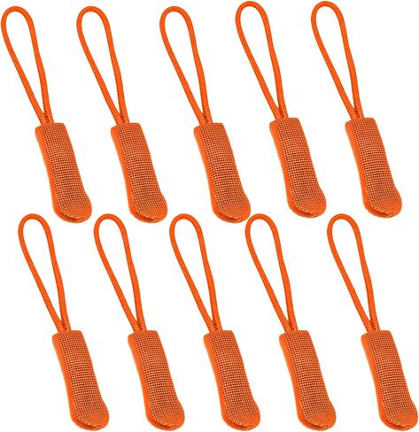 Fbshicung 10 Pcs Zipper Pull Replacemen Tab Heavy Duty Zipper Extender Cord for Bag Suitcase Jacket Luggage (Blue) in Saudi Arabia