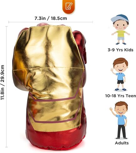 Kids Superhero Gloves,Superhero Hands Kids Soft Plush Cosplay for Boy Girl Christmas Halloween Birthday Gift in Saudi Arabia