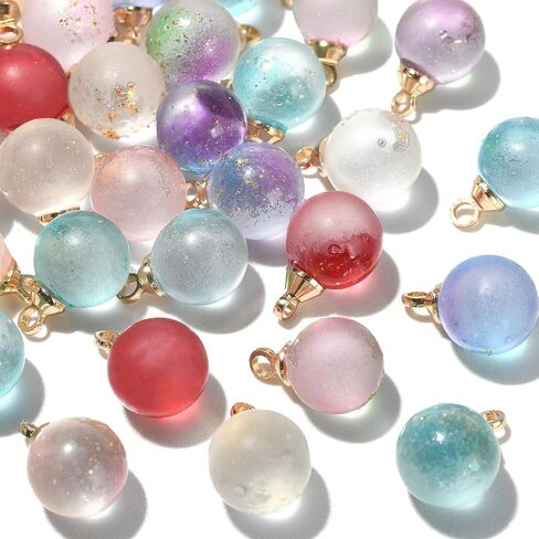 DanLingJewelry 20Pcs 5 Styles Fruit Lampwork Glass Pendants 3D Fruit Beads with Findings Glass Food Charms for DIY Crafts Jewelry Making in Kuwait