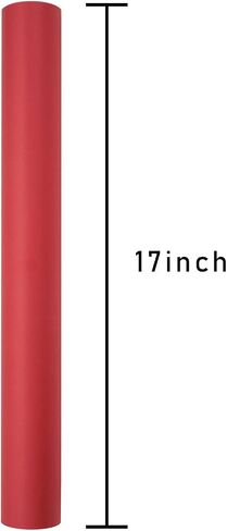 Merture Kraft Wrapping Paper Roll, Hot Red Gift Wrap - 17 In X 32.8 Ft Paper for Christmas, Wedding, Valentine's Day, Mother's Day, Wedding - 1 Roll (46.5 sq.ft.ttl.) in Saudi Arabia