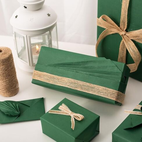 Merture Kraft Wrapping Paper Roll, Hot Red Gift Wrap - 17 In X 32.8 Ft Paper for Christmas, Wedding, Valentine's Day, Mother's Day, Wedding - 1 Roll (46.5 sq.ft.ttl.) in Kuwait