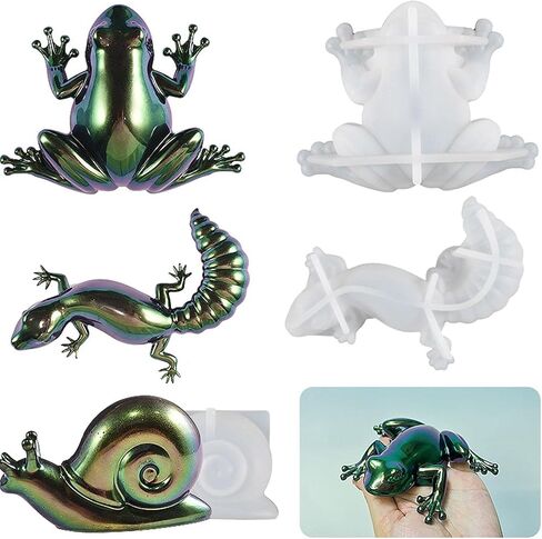1Pc Resin Animal Molds 3D Snails Casting Mold for Wall Hanging Desktop Decoration, Jewelry Resin Casting Molds, Beading and Jewelry Making in Saudi Arabia