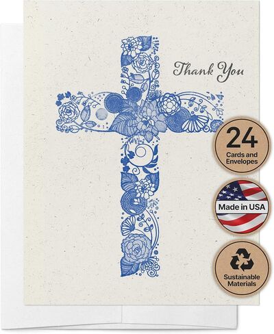 Twigs Paper - Assorted Religious Bible Verse Note Cards - Stationery Cards with Envelopes - Greeting Cards for Condolence, Bereavement, Prayer and All Occasions - Made in USA (5.5 x 4.25,Set of 12) in Kuwait