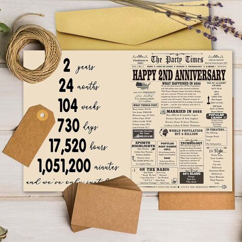YiKaLus Large 25th Anniversary Card for Couples, Retro 25 Years Wedding Aday Gift Ideas for Him Her, Unique Silver Aday Gifts for Husband Wife in Kuwait