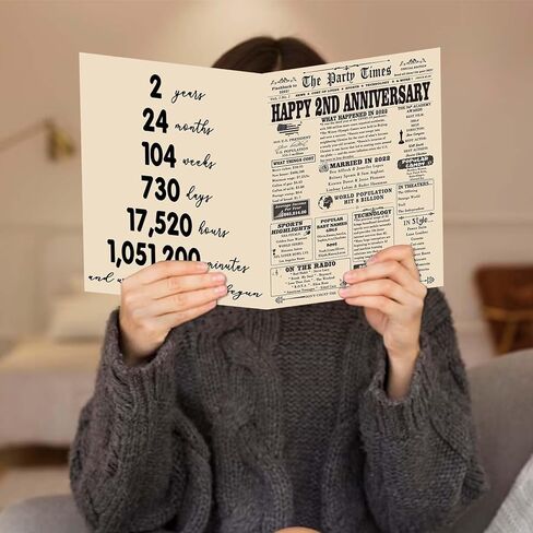 YiKaLus Large 25th Anniversary Card for Couples, Retro 25 Years Wedding Aday Gift Ideas for Him Her, Unique Silver Aday Gifts for Husband Wife in Kuwait