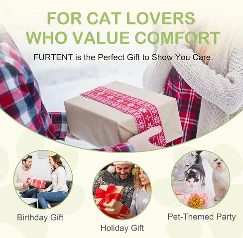 Cat Tunnel Bed for Multiple Kittens and Rabbits, Foldable Indoor Peekaboo Pet Cave, Sturdy and Scratch Resistant, Removable and Washable Soft Cushion - Cat Interactive Toys (Gray, with Door) in Saudi Arabia