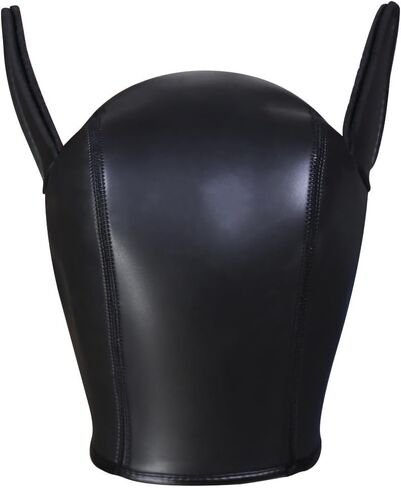 XL Adults Neoprene Pup Hood with Collar, Pup Mask, Pup Play Hood, Removable Dog Full Face Pup Hood Mask in Saudi Arabia