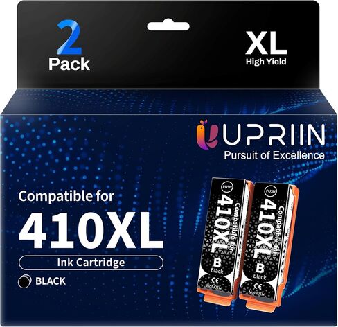 Compatible for 702XL Black Ink Cartridge Multipack Remanufactured Replacement for Epson 702 702XL T702XL Ink Cartridge Compatible for Workforce Pro WF-3720 WF-3730 WF-3733 (2 Black) in Saudi Arabia