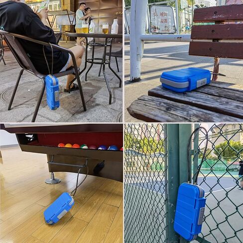 Portable Small Lock Box, Mini Safe Box for Travel, Combination Security Case Lockbox with Code, Waterproof Small Safe Box with Removable Chain Key Lock Box with Code, Lock Boxes for Personal Items in Saudi Arabia