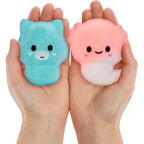 Fluffie Stuffiez Axolotl & Unicorn Minis Collectible Feature Plush, Surprise Reveal Unboxing Soft and Squishy Tactile Play Fidget DIY