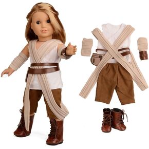 18 Inches Doll Clothes Rey Inspired Doll Costume Fit 18 Inch American Dolls