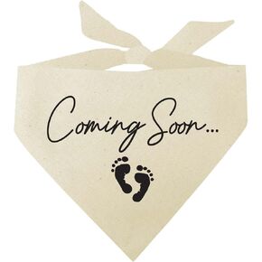 Coming Soon ... Baby Announcement Dog Bandana (White, OS 769) GB