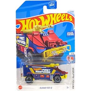 Hot Wheels DieCast Runway Res-Q - HW First Response 3/10 (2024 Factory Sealed) 9/250
