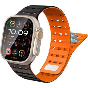 TiMOVO Magnetic Band Compatible with Apple Watch 49/45/44/42mm Men Women, Sport Magnetic Silicone Watch Band for iWatch Ultra 2 Ultra SE Series 9 8 7 6 5 4 3 2 1