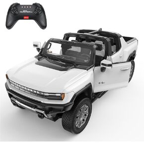 RASTAR Remote Control Car 1/16 Scale GMC Hummer EV Pickup RC Car, Electric Off-Road Monster, RC Hummer Truck for Kids Boys, White 2.4G