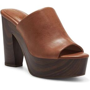 Jessica Simpson Women's Shelbie Block Heel Platform Heeled Sandal, Dark Black, 5