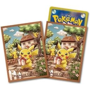 Pokemon TCG 64ct Card Sleeves Pikachu's Gift