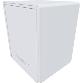 Ultra Pro - Vivid Alcove Flip White: Protect & Store Valuable Cards Deck Box for Pokemon/Magic/YuGiOh Cards, Sports Cards, Baseball Cards, Collectible Card Storage Deck Box