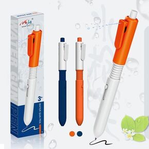 2pcs Creative Back to School Gift-2 in 1 Funny Prank Retractable Pens with Water Spray Function,Original Fashion Water Spary Kids Toy Pen, Ball Pen with Water Gun For School Kids Gift