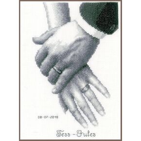 Vervaco Counted Cross Stitch Kit Love for Life 7.2" x 10"