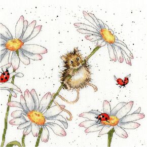 Cross Stitch Kit - Daisy Mouse