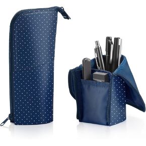KOKUYO Neo Critz Pen Case, Regular Size, Dot Navy x Navy, Japan Import (F-VBF180-6)