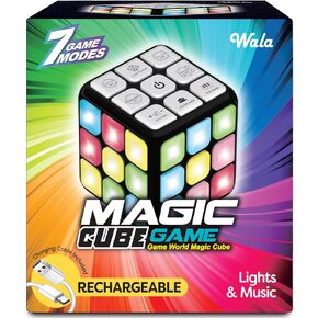 WALA Rechargeable Kids Games Activity Cube - 7 Activity Fun Games - Electronic Toys and Games for Kids - Speed Cube Games for Memory & Brain Training - Gift Toys for Ages for 8-13 Yrs