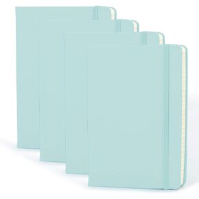 Simply Genius A5 Notebooks for Work, Travel, Business, School & More - College Ruled Notebook - Hardcover Journals for Women & Men - Lined Books with 192 pages, 5.7" x 8.4"(Light Blue, 4 Pack) in Kuwait