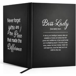 Boss Lady Definition 80 Sheets 160 Pages Blank Double-sided Hardcover Notebook, Appreciation Gift for Boss Lady Thank You Gift, Retirement Gift for Boss Lady Female Leader, Boss Gift for Women