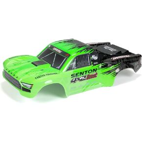 جسم ARRMA 1/10 SENTON 4X2 مطلي ومزخرف باللون الأخضر/الأسود، ARA402345