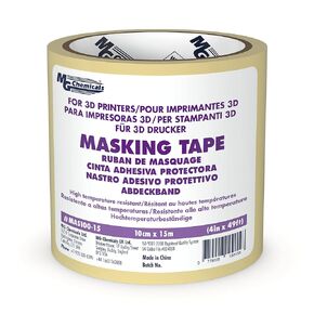MG Chemicals Beige 3D Printing Masking Tape, 49' Length, 4" Width