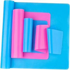 Reusable Silicone Mat Set (A3, A4, A5, A6) for Resin Crafts Jewelry Casting Molds, Food Grade Silicone Placemat, Waterproof Heat-Resistant