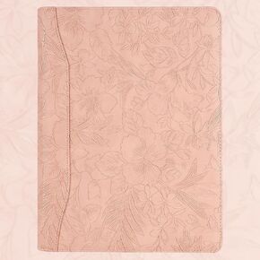 Patterned Leather Portfolio,10.5×14 inch padfolio with 3 Ring Binder，Bussiness Portfolio with A4 Letter Size Clipboard ，Leather padfolio for Men and Women（Brown）