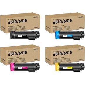 Workcentre 6515 Toner Phaser 6510 Toner Replacement for Xerox Workcentre 6515 Toner Phaser 6510 Toner Cartridge Compatible with Xerox Phaser 6510dni 6510n Workcenter 6515dni 6515dn (4 Pack)