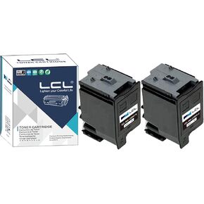 LCL Compatible Toner Cartridge Replacement for Sharp MX-C30 MX-C30NT MX-C30NTB MX-C30NT-B MX-C301W MX-C250F C300P C300W C301W C303W C304W C306W C305W (2-Pack Black)
