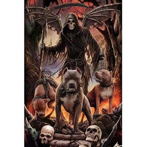 DIY 5D Diamond Painting by Number Kit,Full Drill Rhinestone Crystal 5D Diamond Painting Cross Stitch Arts Craft Supply for Home Wall Decor Grim Reaper 30x40cm