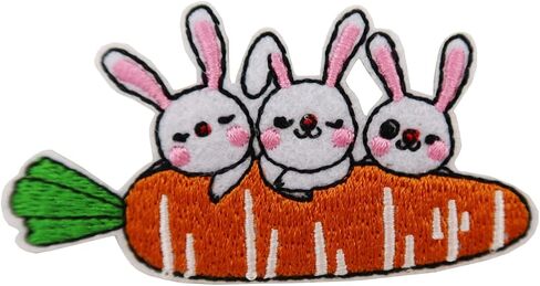 Cute Bunny Rabbit Embroidered Iron On Patch in Saudi Arabia