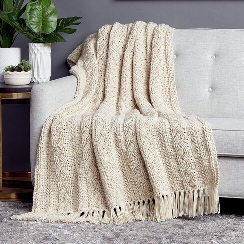 Noyiyu Caron One Pound Yarn - 2 Pack with Pattern Cards in Color (Off White) in Saudi Arabia