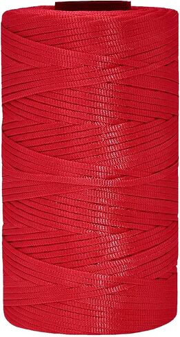 3mm x 218 Yards Flat Polyester Ribbon Yarn for Knitting and Crochet, Polypropylene Macrame Cord for Sun Hats, Bags, Purses, Shoes, Mat, DIY Crafts, Decorative Projects-Dark Blue in Saudi Arabia