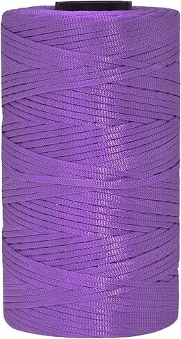 3mm x 218 Yards Flat Polyester Ribbon Yarn for Knitting and Crochet, Polypropylene Macrame Cord for Sun Hats, Bags, Purses, Shoes, Mat, DIY Crafts, Decorative Projects-Dark Blue in Saudi Arabia