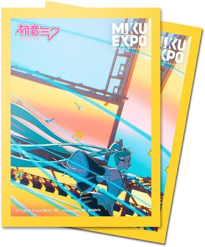 Ultra PRO - 10th Anniversary Hatsune Miku 100ct Deck Protector Sleeves - Stream | Trading Card Games Fans, Hatsune Miku Merchandise Collectors, Anime-Inspired Gaming Accessories, Archival-Safe Card in Saudi Arabia