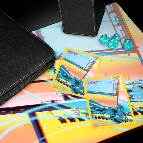 Ultra PRO - 10th Anniversary Hatsune Miku 100ct Deck Protector Sleeves - Stream | Trading Card Games Fans, Hatsune Miku Merchandise Collectors, Anime-Inspired Gaming Accessories, Archival-Safe Card in Saudi Arabia