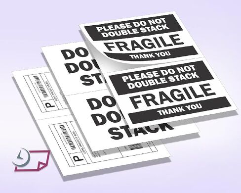 NextDayLabels - 2 Per Page 5-1/2" x 8-1/2" Blank White Laser/Ink Jet Labels, Strong Adhesive, Will Work for USPS Click-N-Ship, FedEx, UPS Shipping Labels (50 Labels) in Kuwait