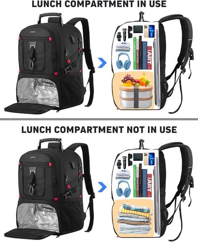 YAMTION 17.3 Inch Laptop Insulated Backpacks with Cooler Compartment,Men Work Cooler Backpack Insulated Lunch Bag for Teens Boys with Charging Port for Gym College Travel in Kuwait