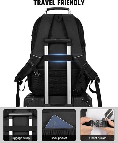 YAMTION 17.3 Inch Laptop Insulated Backpacks with Cooler Compartment,Men Work Cooler Backpack Insulated Lunch Bag for Teens Boys with Charging Port for Gym College Travel in Kuwait