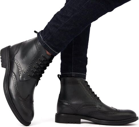 Arkbird Mens Chelsea Boots, Stylish and Comfort Leather Chukka Ankle Boots with Zipper in Kuwait